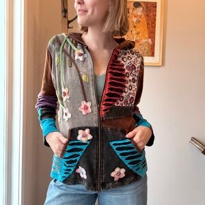 Colorful Women's Patchwork Jacket